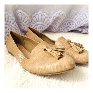 ALDO beige snake print flat